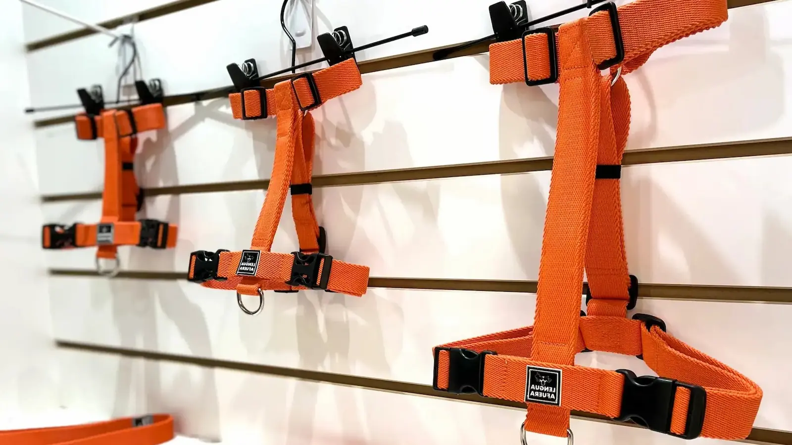 pretales h naranja exhibidos para su venta